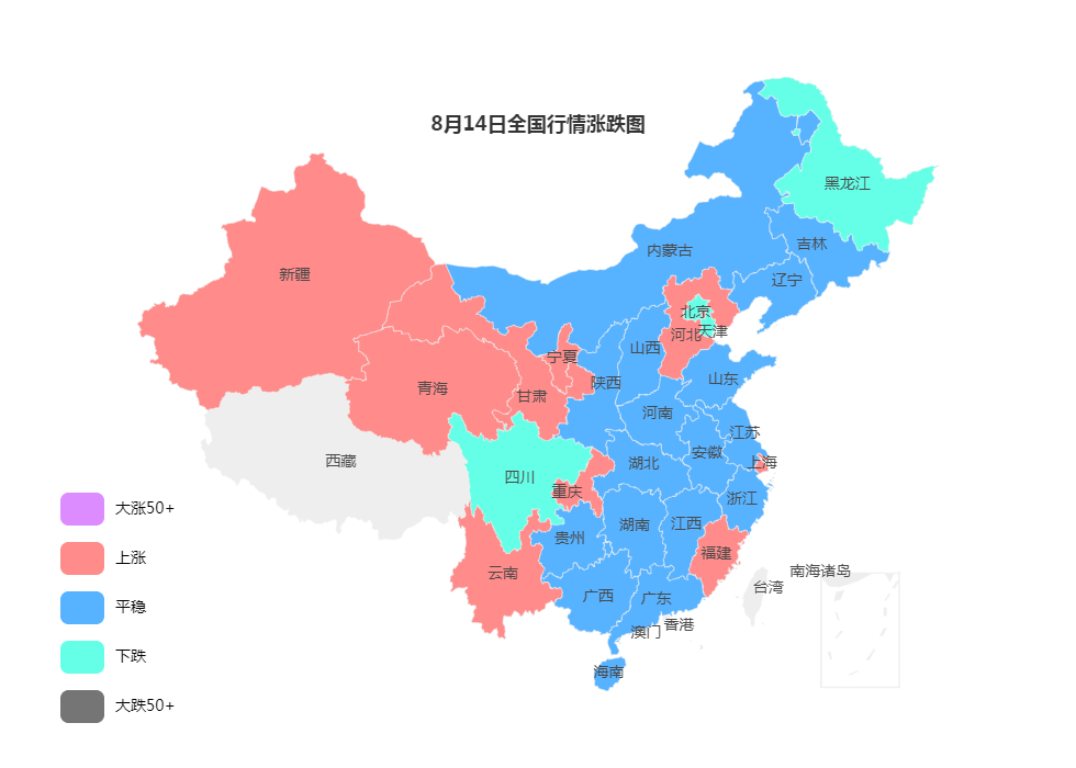 2023年8月14日全國鋼材價(jià)格漲跌圖！鋼廠調(diào)價(jià) 以漲為主！27家鋼廠最新調(diào)價(jià)！